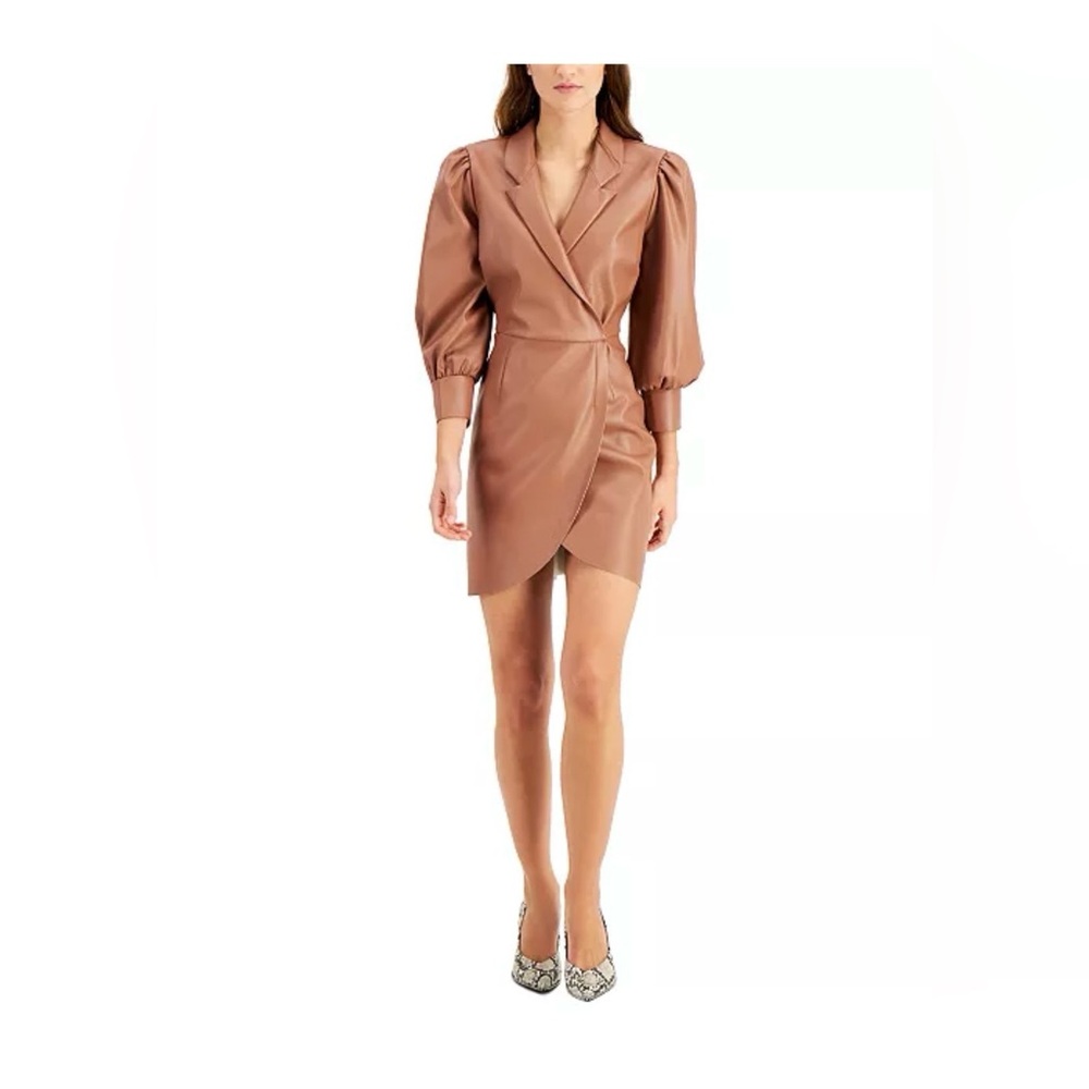 *NWT* Faux-Leather Mini Dress